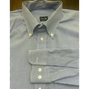 Gitman Bros Shirt Mens XXL Blue Multicolor Check Long Sleeve Button Up OCBD